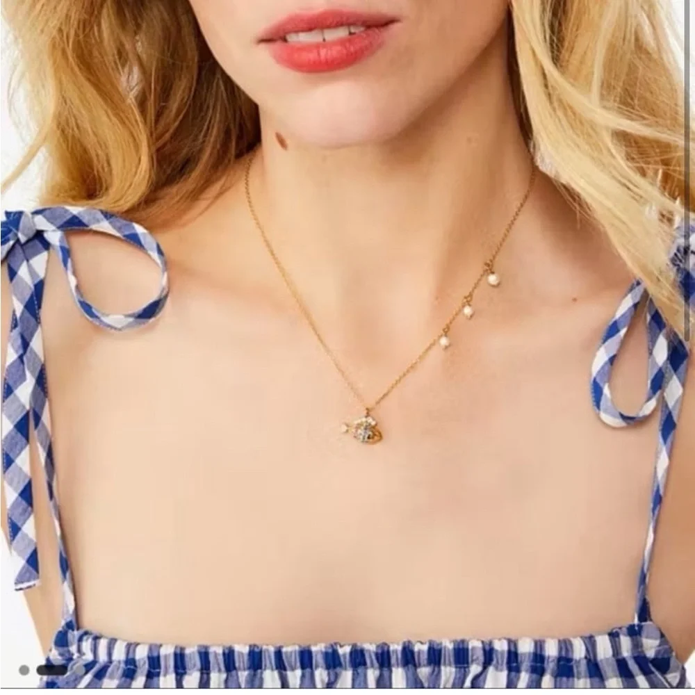$99 Kate Spade What A Catch Mini Fish Charm‎ Pendant